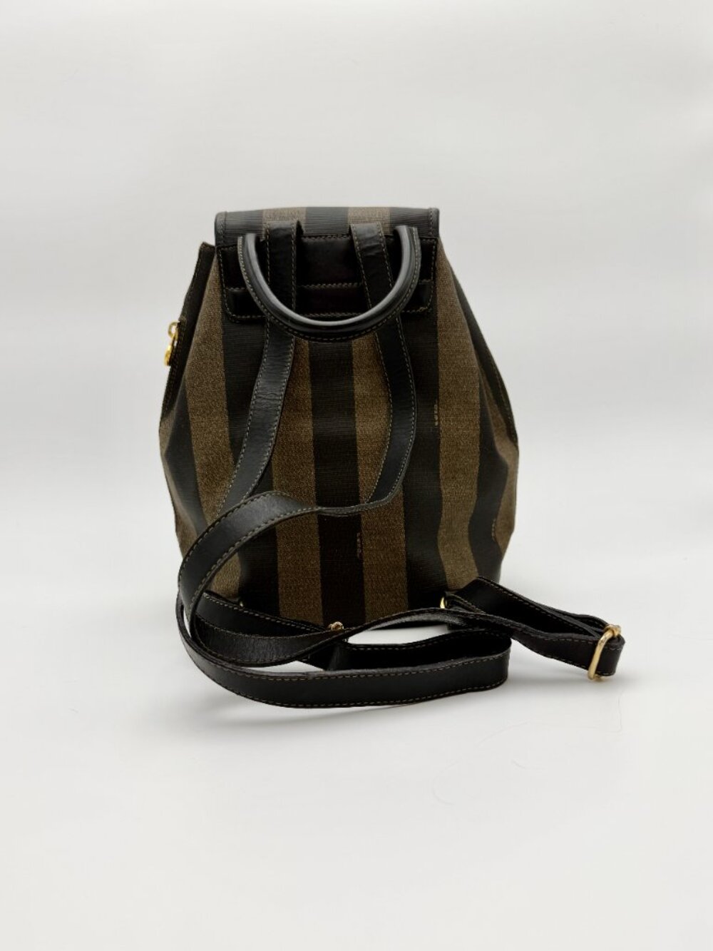 FENDI Pre-Loved Pequin Drawstring Backpack - Picture 2 of 6
